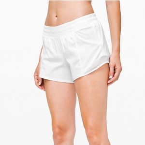 Lululemon white athletic shorts